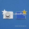 country flag high level enamel metal pin for clothes
